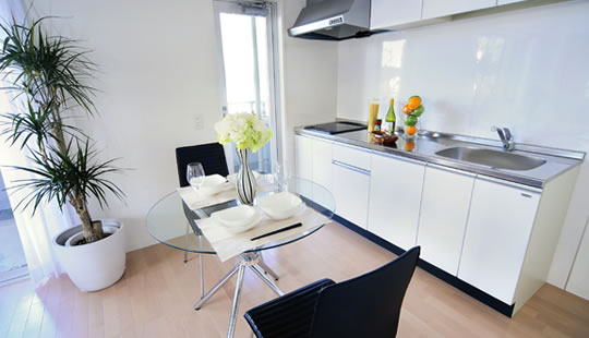 リビングの全景写真