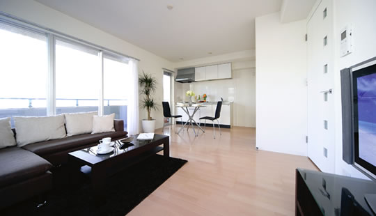 リビングの全景写真