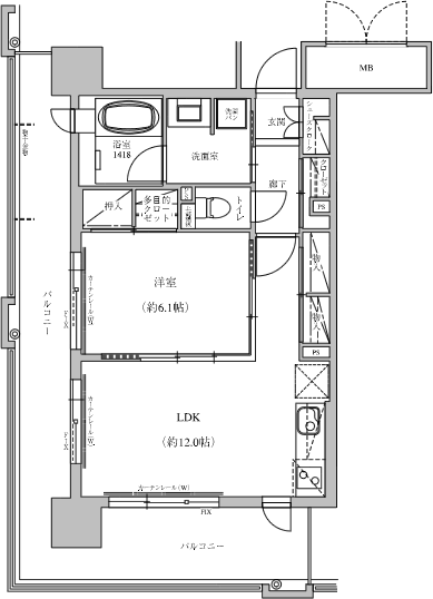 図面（C-type 1LDK）