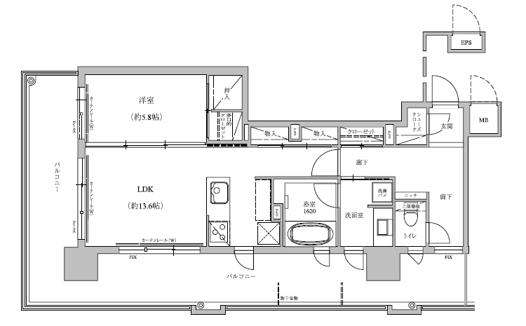 図面（G-type 2LDK）